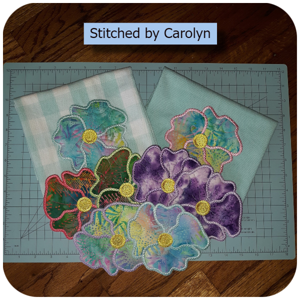 Free Flower Coaster by Carolyn