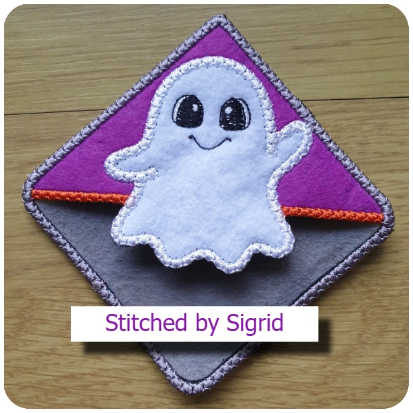 Free Ghost corner bookmark by Sigrid