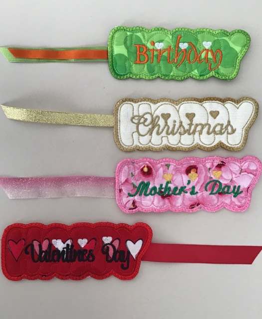 Free Happy Bookmarks stitched by Darina