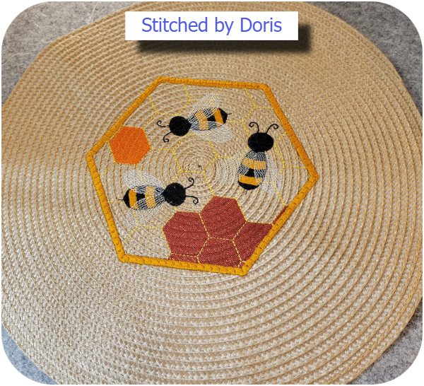 Free Honey Bee Coaster by Doris