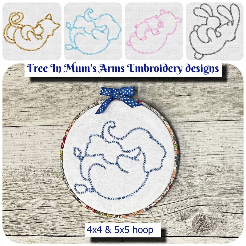 Free In Mums arms embroidery designs by Kreaive Kiwi - 800