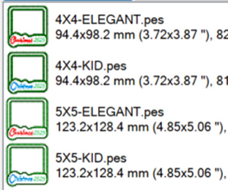 Free In the hoop Christmas Photo Frame FINISHED SIZE