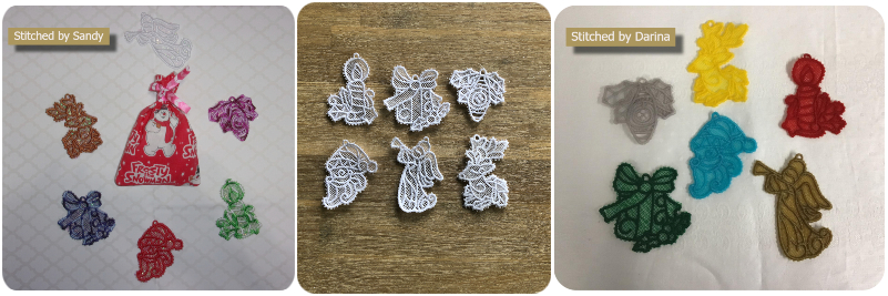 Free Lace Christmas Tags by Kreative Kiwi