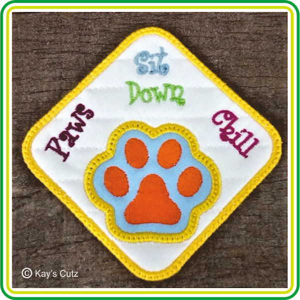 Free Paws Coaster by Kays Cutz - 600