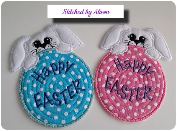 Free Peeking Easter Bunny by Alison