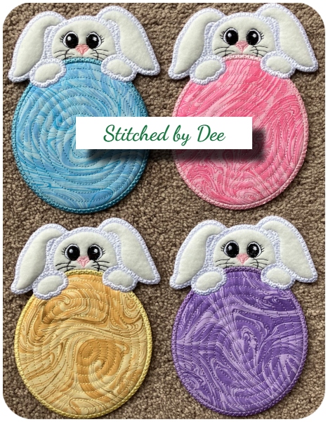 Free Peeking Easter Bunny by Dee