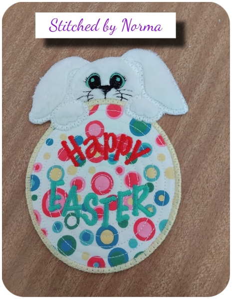 Free Peeking Easter Bunny by Norma