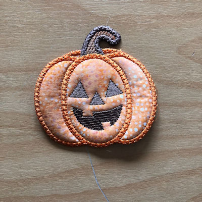 Free Pumpkin Coaster-4x4 hoop by Kreative Kiwi