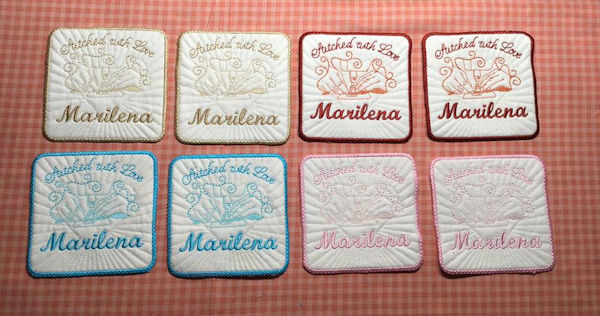 Free Quilt Label Machine Embroidery Design