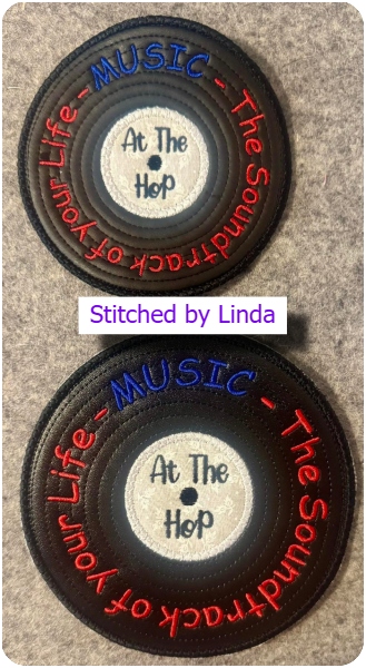 Free Record Coaster by Linda