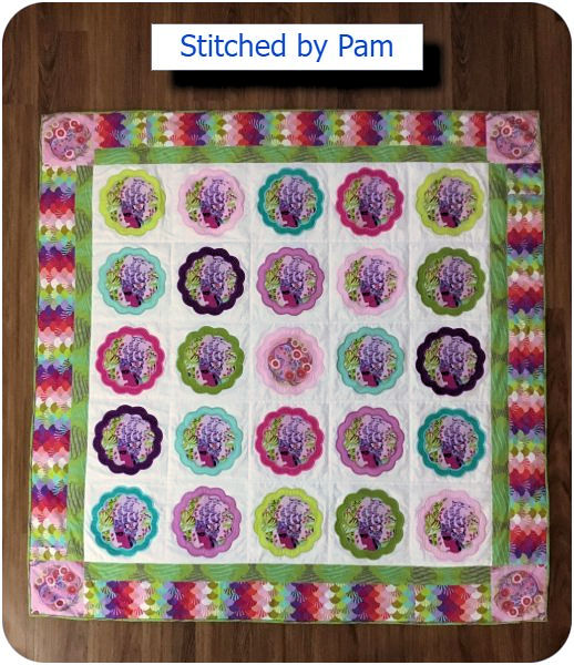 Free Scallop Coaster Quilt by Pam