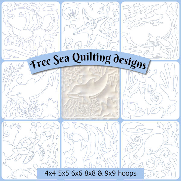 Free Sea Quilt Blocks by Kreative Kiwi - 600