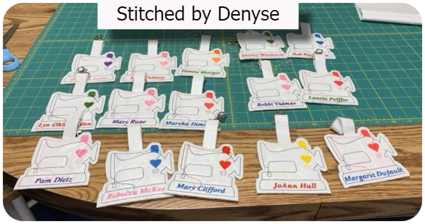 Free Sewing Keyring by Denyse