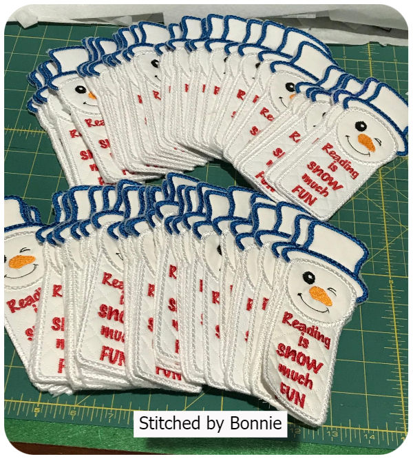 Free Snowman Bookmark by Bonnie