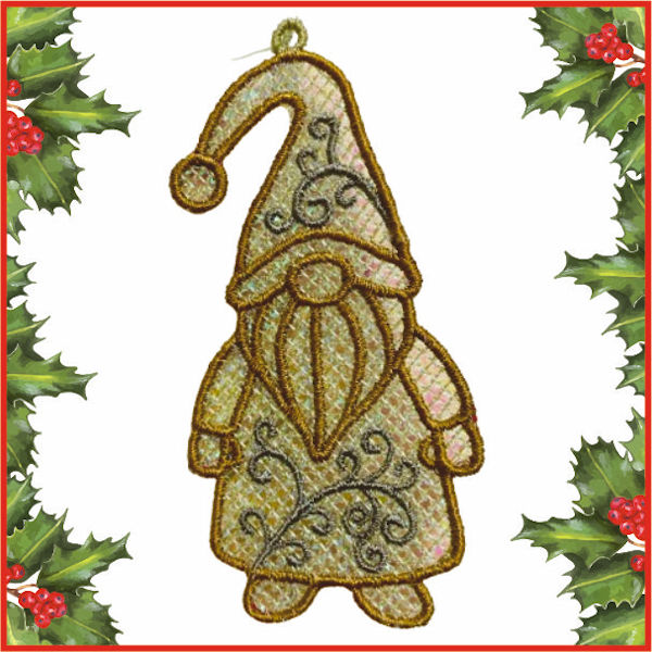 Free Standing Lace Gnome Freebie by Kays Cutz - 600a
