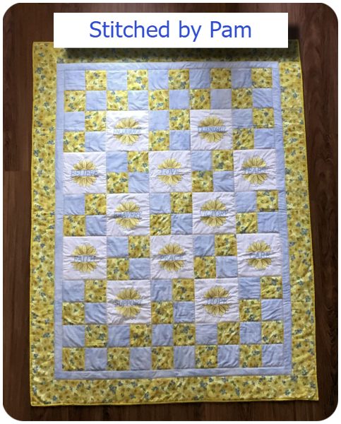 Free Sunflower Quilt by Pam