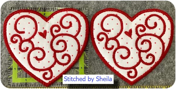 Free Swirly Heart by Sheila