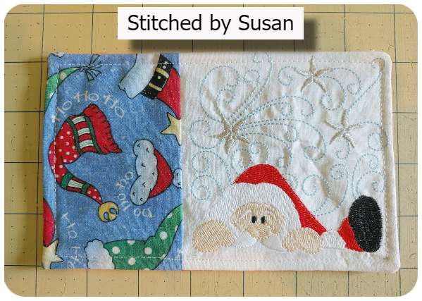 Free Swirly Santa by Susan