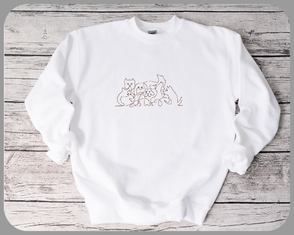 Free Tangled Dog on Sweatshirt by Kreative Kiwi