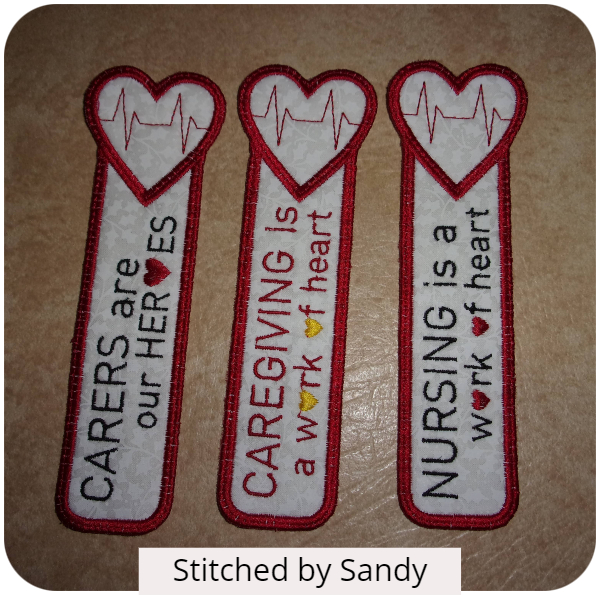 Free Unsung Heroes Bookmark stitched by Sandy