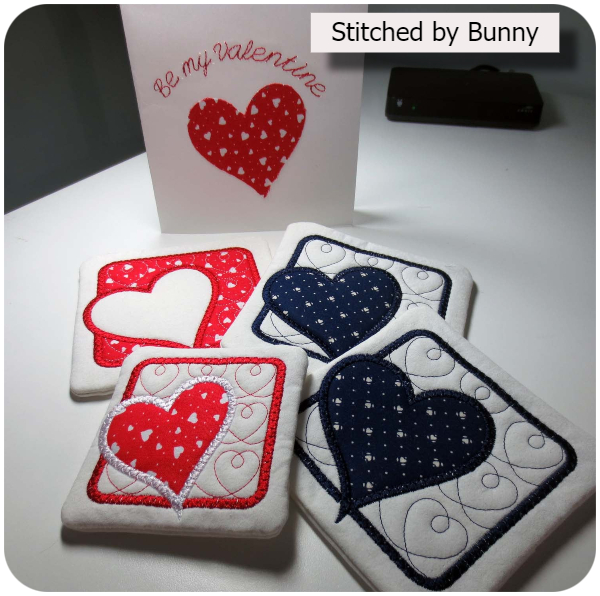 Free Valentines Coaster by Bunny