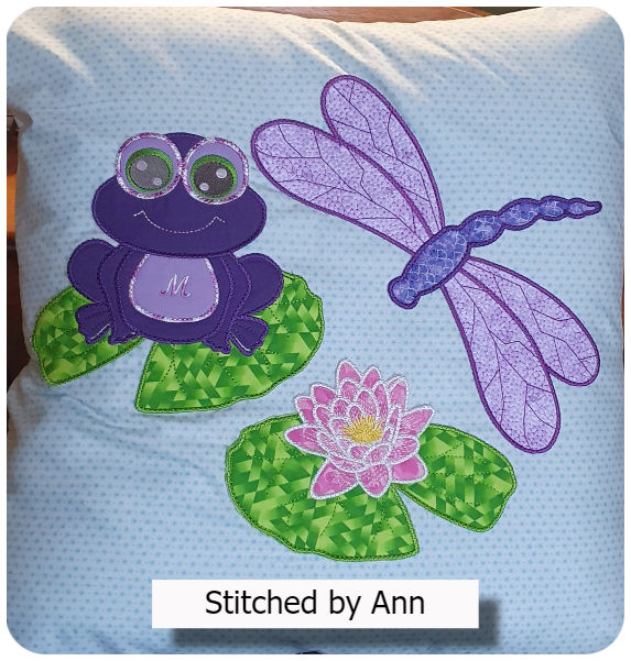 Frog Pillow by Ann