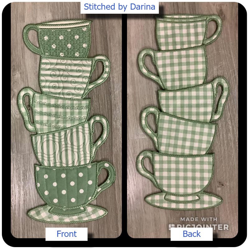 Front and Back of Stacked Cups