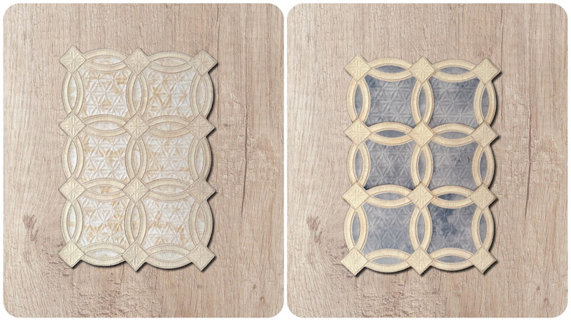 Front and back Endless Circles 6 block by Kreative Kiwi