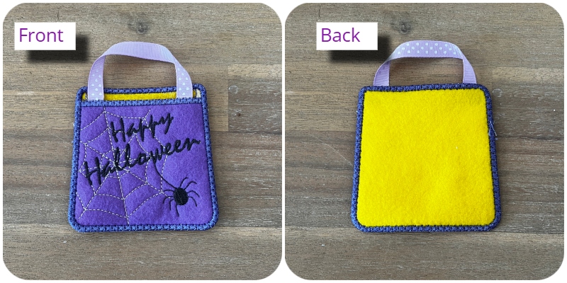 Front and back Quick and cute Halloween Bags by Kreative Kiwi-800