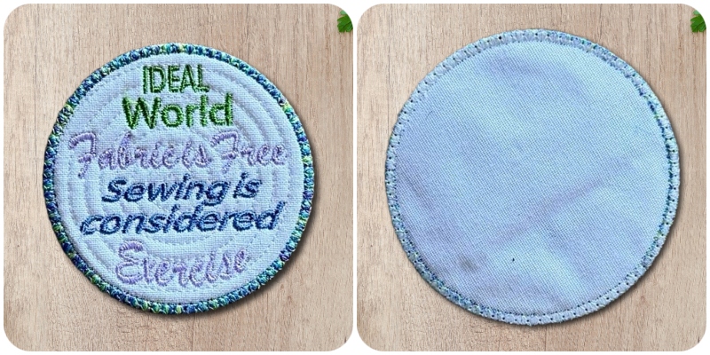 Front and back free ideal world coaster