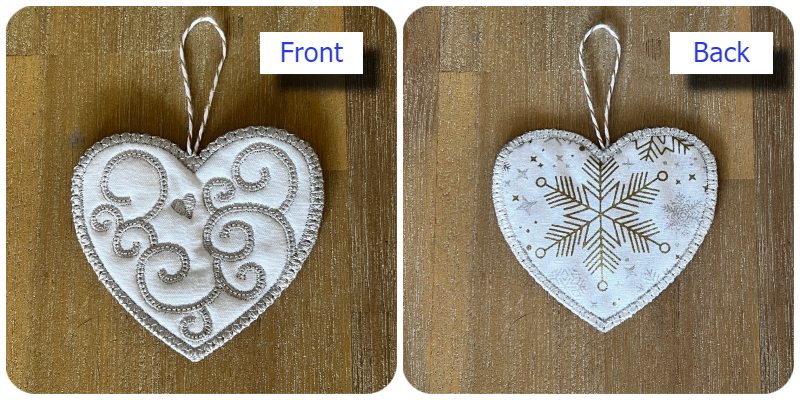 Front and back of Free Swirly Heart Coaster by Kreative Kiwi - 800