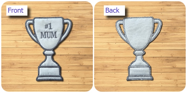 Front and back of Free Winners Trophy by Kreative Kiwi - 600