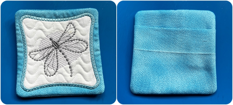 Front and back of Square-ish Coaster by Kreative Kiwi - 800
