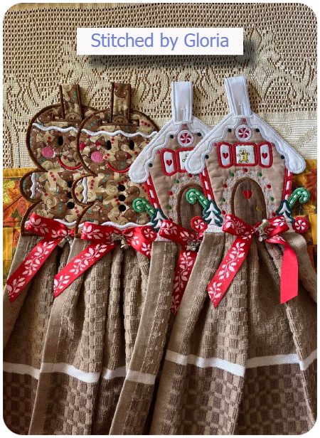 Gingerbread Towel Topper by Gloria