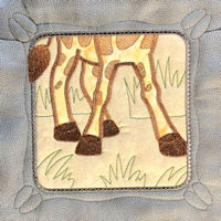 Giraffe Quilt Block