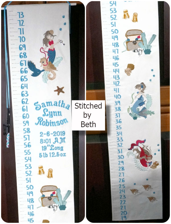 Mermaid Growth chart by Beth