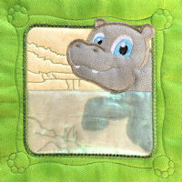 Hippo Applique 