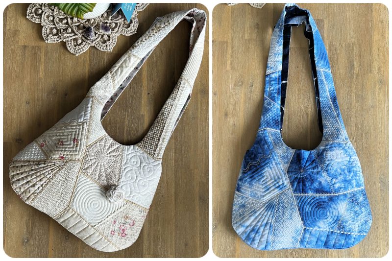 Large Crazy Patch Hobo Bag