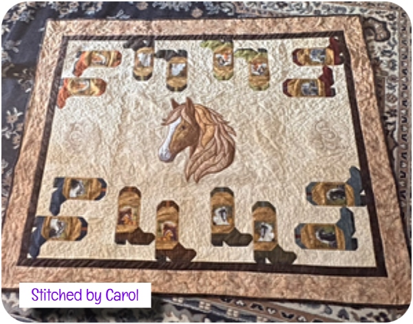 Horse Head Quilt by Carol