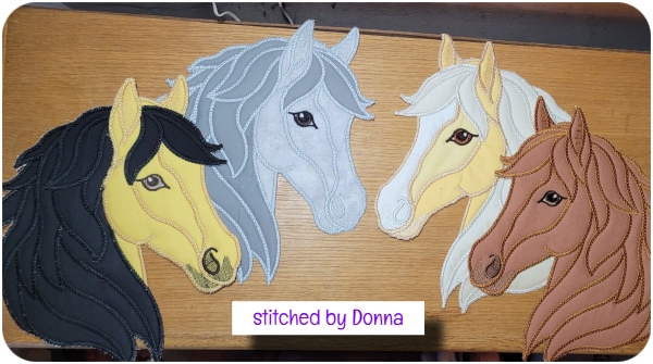 Horse herd by Donna