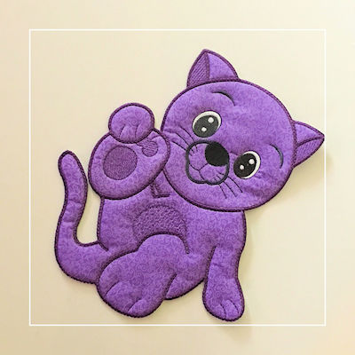 Large Applique Cat