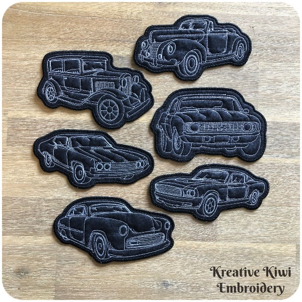 In the hoop Car Coasters by Kreative Kiwi - 600