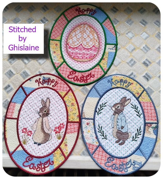 In the hoop Easter Topper by Ghislaine