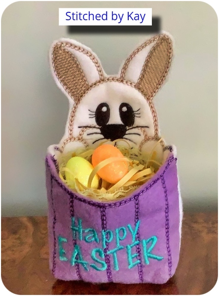 In the hoop Felt Easter Treat Bags by Kim