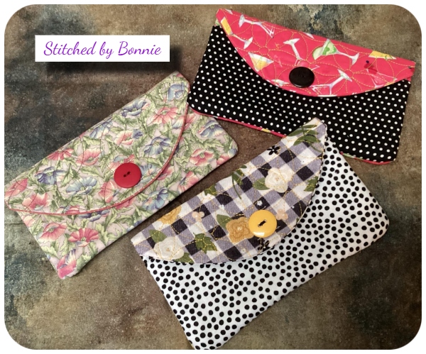 In the hoop Glass case easy puch by Bonnie
