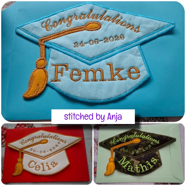 In the hoop Graduation cap by Anja 3
