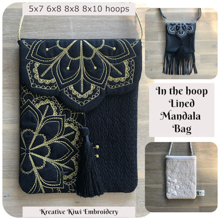 In the hoop Mandala Bag by Kreative Kiwi - 450