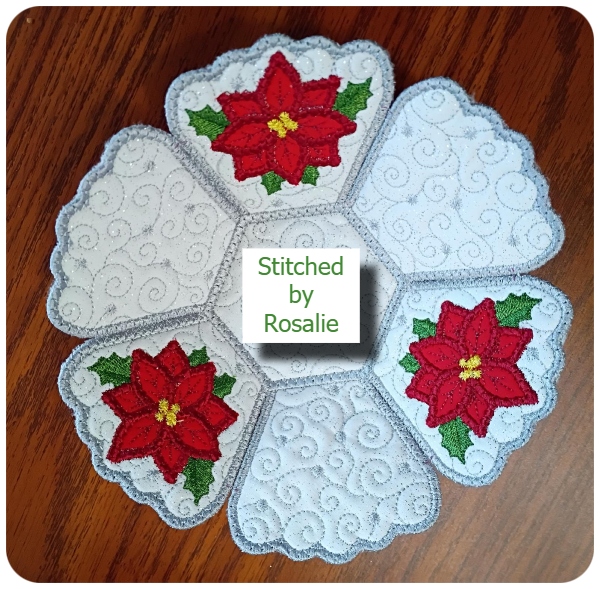 In the hoop Poinsettia Bowl by Rosalie