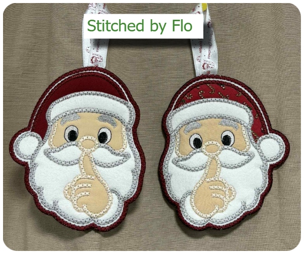 In the hoop Secret Santa stitched by Flo 5