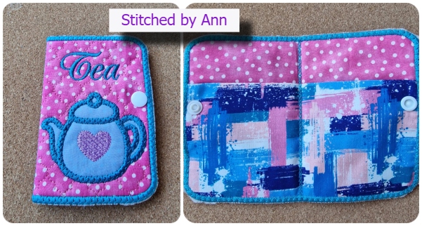 In the hoop Tea Bag holder by Anne 1